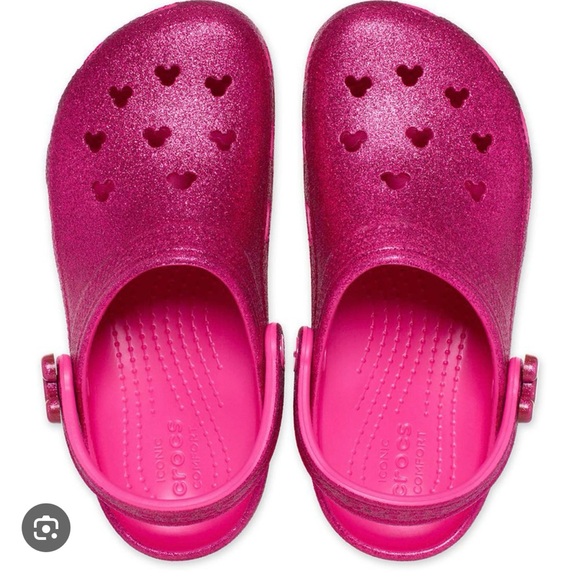 CROCS Shoes - CROCS Disney Glittery Pink